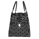Gothic Coffin Pattern Lunch Bag Insulated Thermal Bento Box