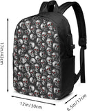 Halloween Elements Backpack with USB Charging Port