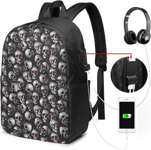 Halloween Elements Backpack with USB Charging Port