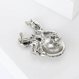 Halloween Spider Shaped Brooch Retro Corsage Pin