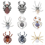 Halloween Spider Shaped Brooch Retro Corsage Pin