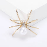 Halloween Spider Shaped Brooch Retro Corsage Pin