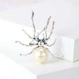 Halloween Spider Shaped Brooch Retro Corsage Pin