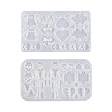 Geometric Skull Love Earring Resin Mold for DIY Crafts