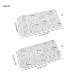 Geometric Skull Love Earring Silicone Mold DIY Crafts