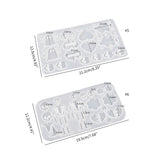 Geometric Skull Love Earring Silicone Mold for Crafts