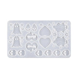 Geometric Skull Love Earring Silicone Mold for DIY Crafts