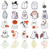 Halloween Ghost Enamel Pins Pumpkin Lapel Pins Cartoon Witch Breast Brooches