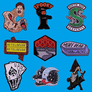 Halloween Horror Enamel Pin Backpack Accessories Year Gift