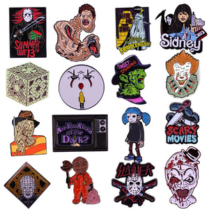 Halloween Horror Lapel Pins Enamel Pin Backpack Badges Backpack Accessories