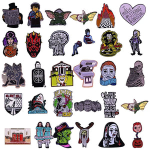 Halloween Horror Movie Enamel Pins Lapel Pin for Clothes Brooches on Backpack