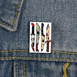 Horror Movie Killer Friends Printed Pins