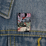 Horror Movie Killer Friends Printed Pins