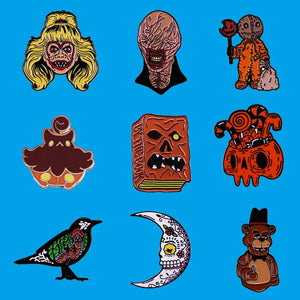 Halloween Horror Movie Enamel Pin Lapel Pins for Backpacks Brooches
