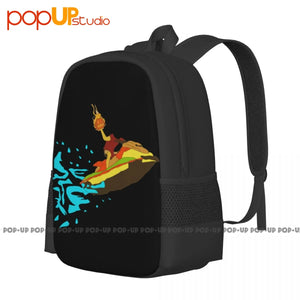 Halloween Jetski Flaming Pumpkin Party Backpack Gym Sports Bag