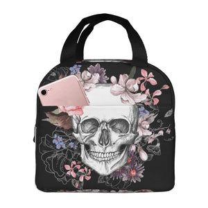 Skull Cooler Bag Insulated Lunch Box Water-resistant Thermal Soft Liner