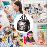 Skull Cooler Bag Insulated Lunch Box Water-resistant Thermal Soft Liner