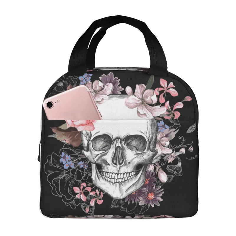 Skull Cooler Bag Insulated Lunch Box Water-resistant Thermal Soft Liner