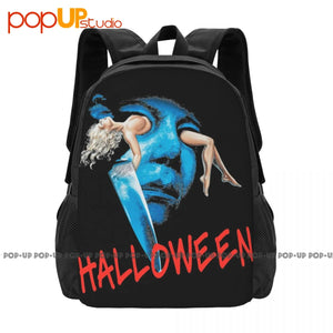 Halloween Michael Myers Figure Vhs Backpack Large Capacity