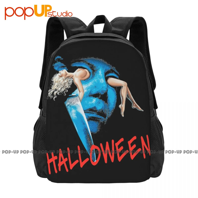 Halloween Michael Myers Figure Vhs Backpack Large Capacity