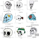 Gothic Halloween Skull Enamel Brooches Pins Collection