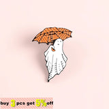 Halloween Pins Umbrella Enamel Pin Cartoon Funny Brooche Badges