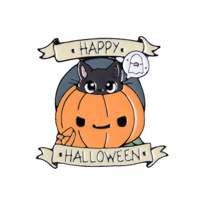 Halloween Pins Umbrella Enamel Pin Cartoon Funny Brooche Badges