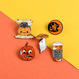Halloween Pins Umbrella Enamel Pin Cartoon Funny Brooche Badges