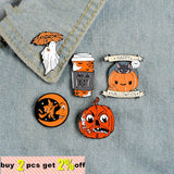 Halloween Pins Umbrella Enamel Pin Cartoon Funny Brooche Badges