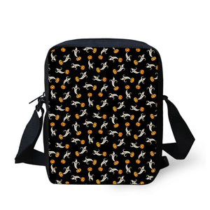 Halloween Print Mini Shoulder Bag for Students