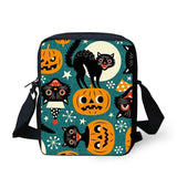 Halloween Print Mini Shoulder Bag for Students