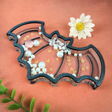 Halloween Pumpkin Bat Tray Silicone Mold for Epoxy Resin Casting