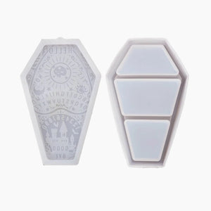 Halloween Pumpkin Coffin Storage Box Silicone Mold