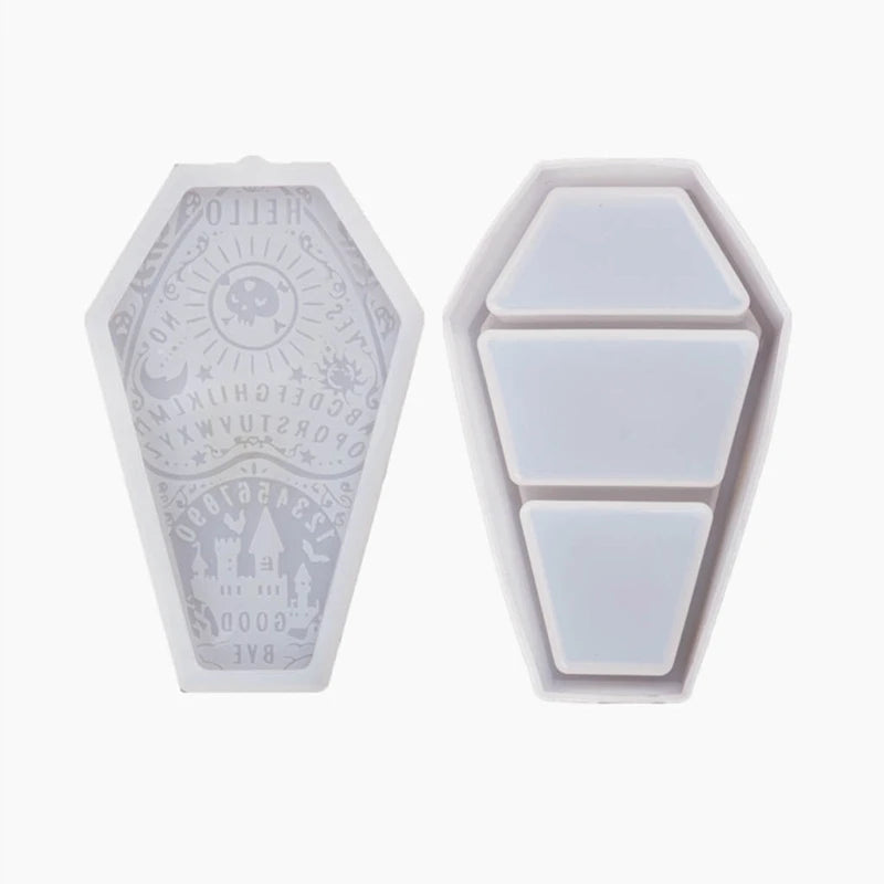 Halloween Pumpkin Coffin Storage Box Silicone Mold