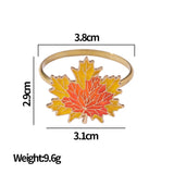 Thanksgiving Halloween Table Decor Maple Leaf Turkey Napkin Holders