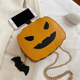 Halloween Pumpkin Shoulder Bag Gothic Crossbody Messenger Totes
