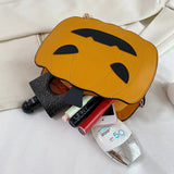 Halloween Pumpkin Shoulder Bag Gothic Crossbody Messenger Totes
