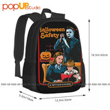 Halloween Safety Kids Funny Parody Michael Myers Slasher Backpack