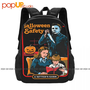 Halloween Safety Kids Funny Parody Michael Myers Slasher Backpack