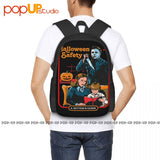 Halloween Safety Kids Funny Parody Michael Myers Slasher Backpack