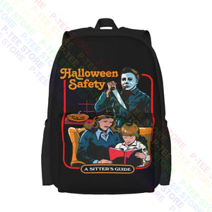 Halloween Safety Kids Funny Parody Michael Myers Slasher Large Capacity Backpack