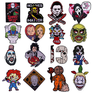 Halloween Scary Face Enamel Pin - Horror Lapel Pin for Backpacks & Clothes