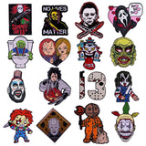 Halloween Scary Face Enamel Pin - Horror Lapel Pin for Backpacks & Clothes