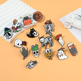 Alloy Halloween Ghosts Skulls Brooches Fun Accessories