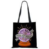 Halloween Series Letter Printed Women Handbag Large Capacity