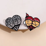 Halloween Sexy Butts Enamel Pins Heart Shaped Cosplay Brooches