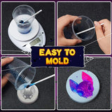 Halloween Silicone Epoxy Resin Molds Skull Hands Coffin Box Spider Jewelry Decor