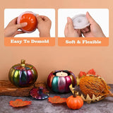 Halloween Pumpkin Box Silicone Mold for Resin with Lid