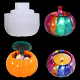 Halloween Pumpkin Box Silicone Mold for Resin with Lid