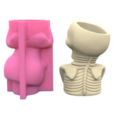 Halloween Skull Man Flowerpot Storage Mold Home Decor Mold